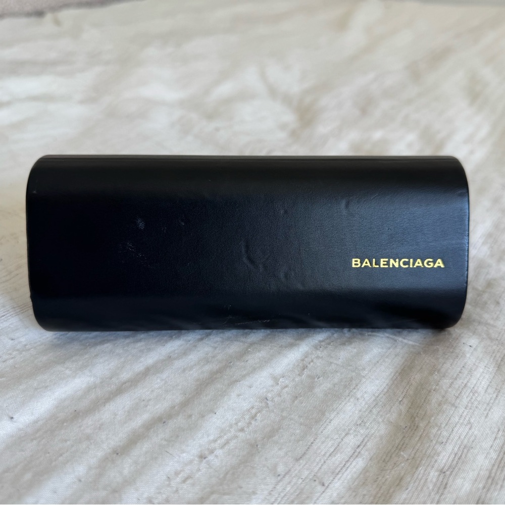 Balenciaga glasses case with lens cloth